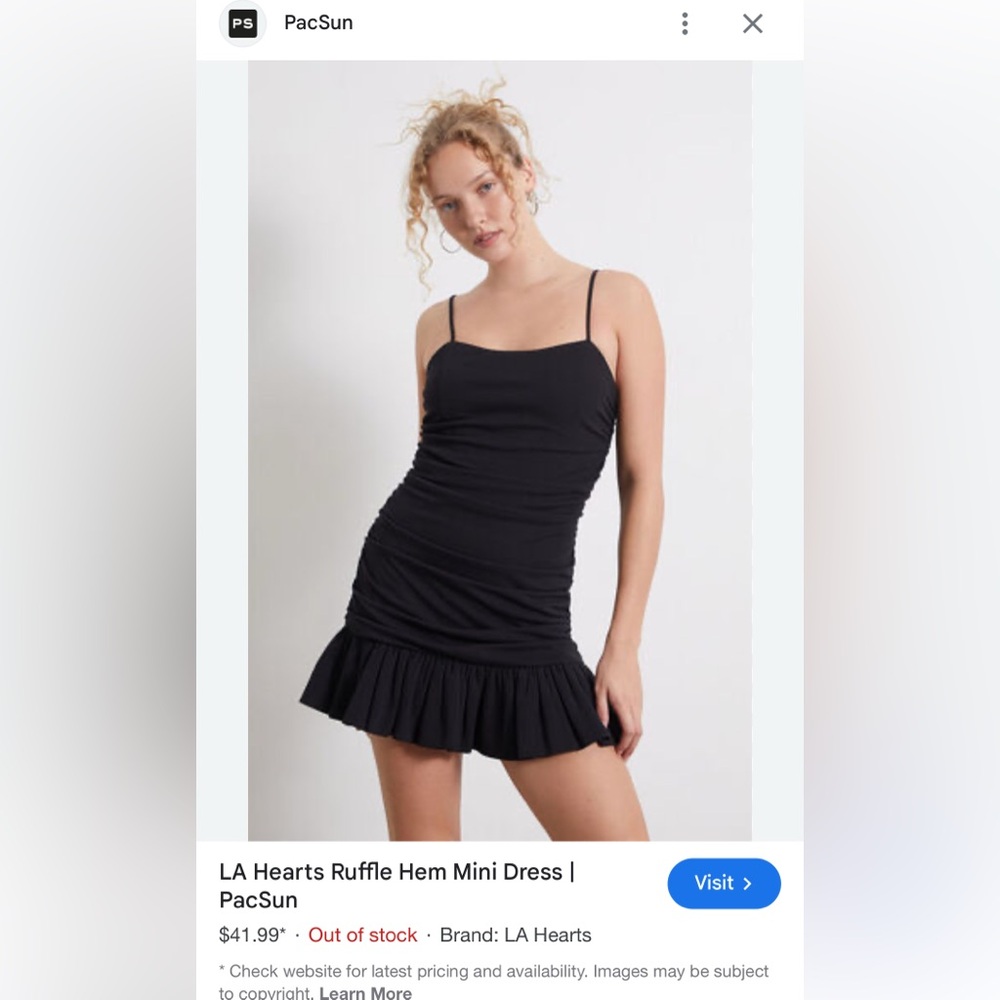 PACSUN NWT OOS - LA Hearts Ruffle Hem Mini Dress!
Size M!